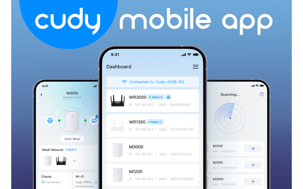 Easy Network Management with Cudy Mobile App