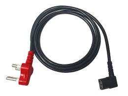 2m Right Angled IEC Power Cord With Dedicated Plug Top