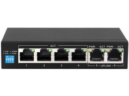 Scoop 6 Port Gigabit Ethernet Switch with 4 AI PoE and 2 Uplink Ports