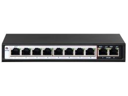 Scoop 10 Port Gigabit Ethernet Switch with 8 AI PoE and 2 Uplink Ports