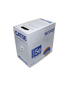 Scoop 305m Box Cat5e CCA White UTP Cable