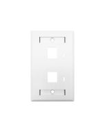 Linkbasic Two Port Faceplate 115 x 70mm